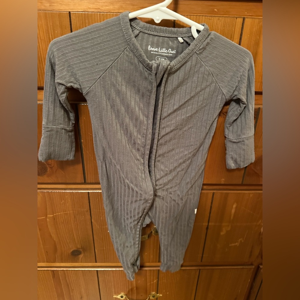 Charcoal Kids Bamboo Footie